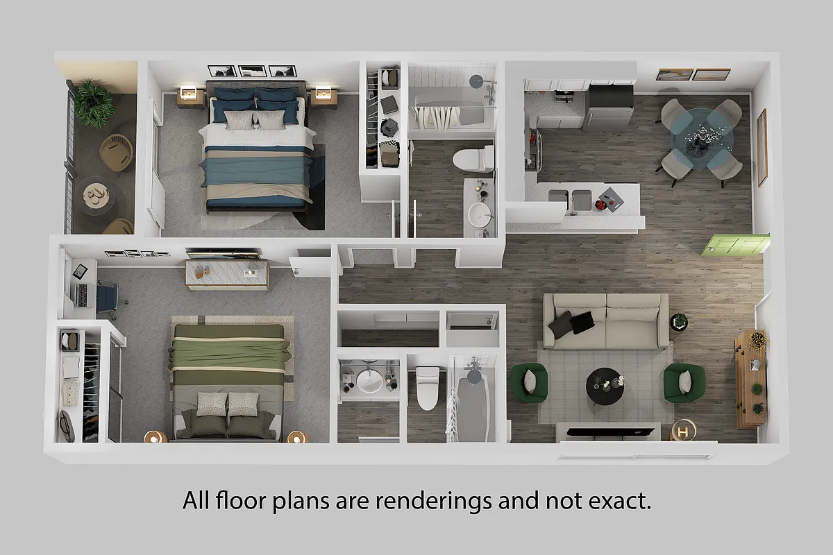 Floor plan 2 Bedroom