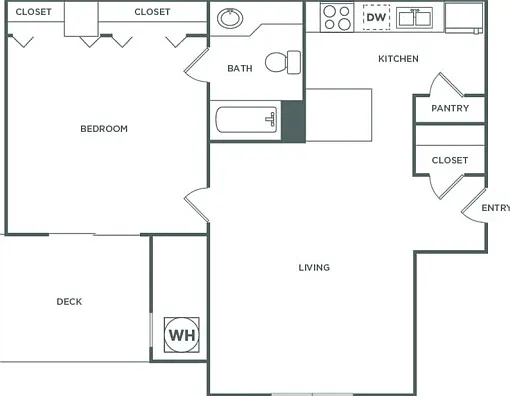 Vienna Classic | 1 bed 1 bath | 610 sq ft Vienna Classic | 1 bed 1 bath | 610 sq ft