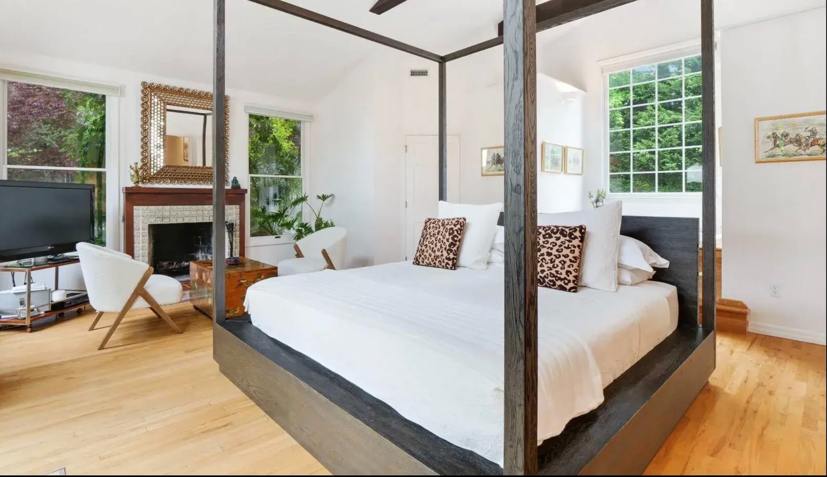  master bedroom with fireplace