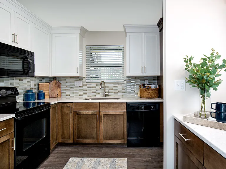 Kitchen with ample countertop space