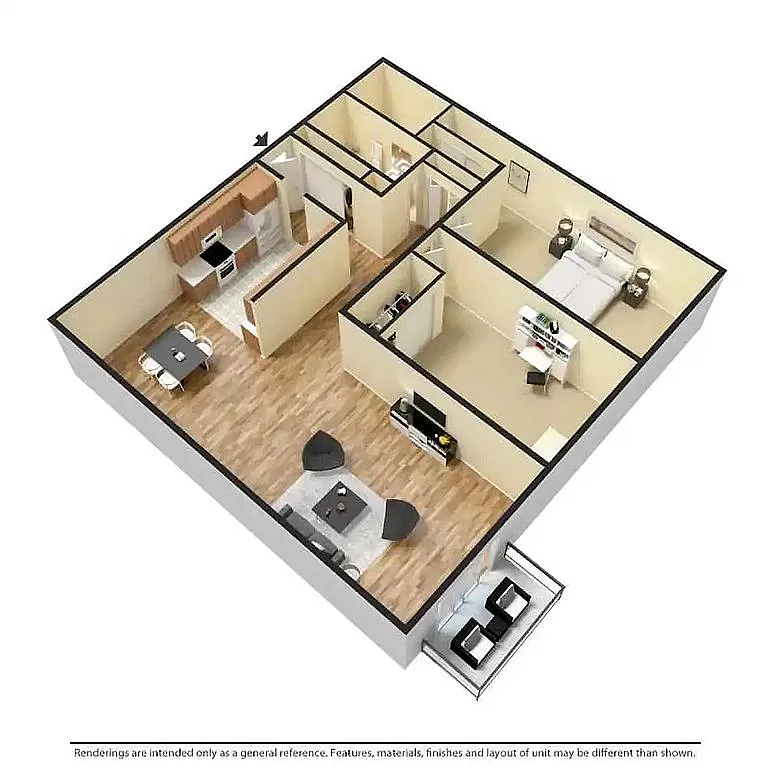 Floor plan 2 Bedroom
