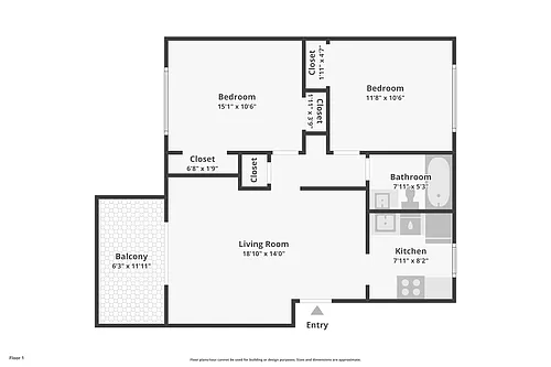 Floor plan 2 Bedroom
