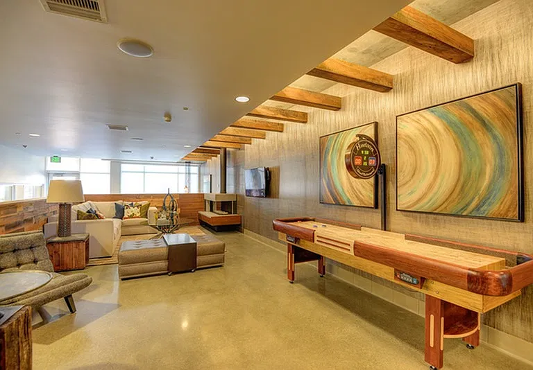 Resident lounge with gaming area
