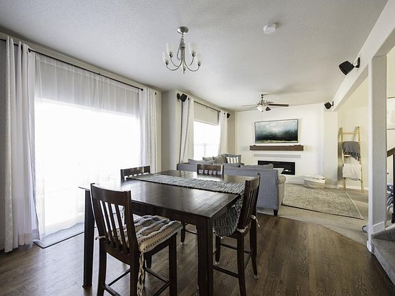 Main Floor Dining Room and Living Room