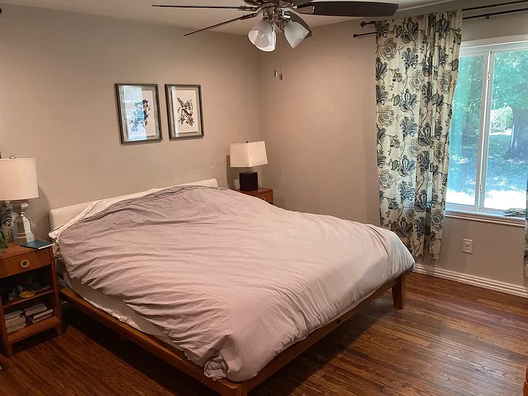 Primary Bedroom with Large Closet and Ensuite Half Bath