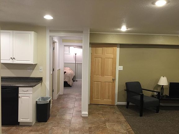 Open living room and kitchen