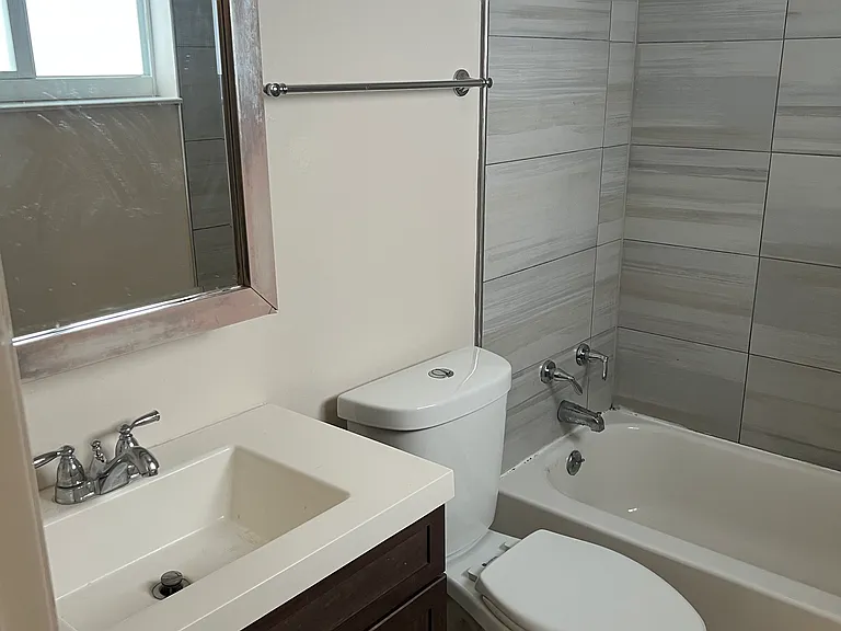 Bathroom view of sink and toilet