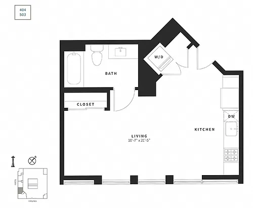 Floor plan Studio S2