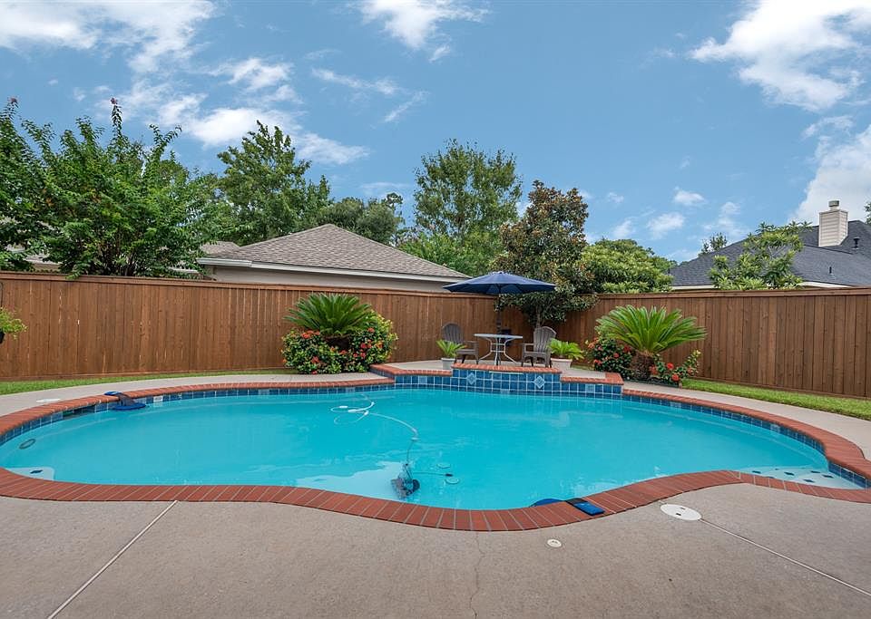 Imagine cooling off from the hot Texas months in your refreshing pool. The backyard is beautifully landscaped with outdoor accent lighting and mature plants. It's all ready for you to relax.