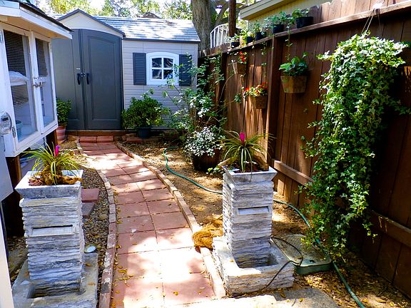 Backyard with Storage Shed