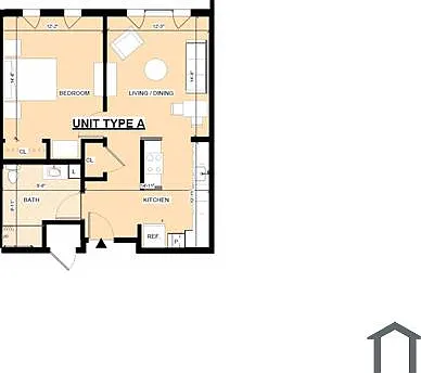 1 bed, 620 sqft, $1,861 — Photo 2
