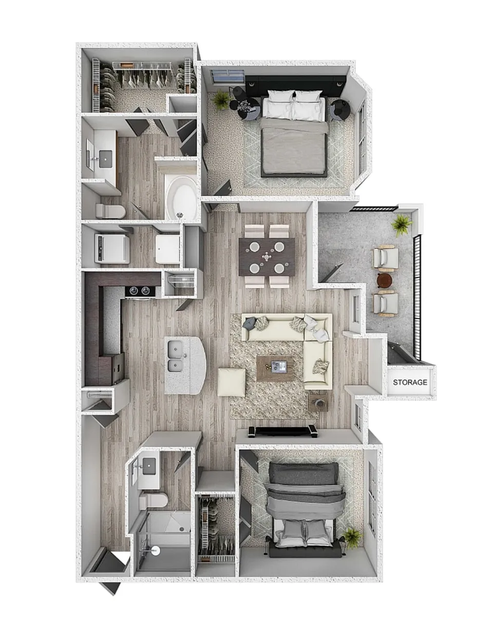 Floor plan B3 - San Jacinto