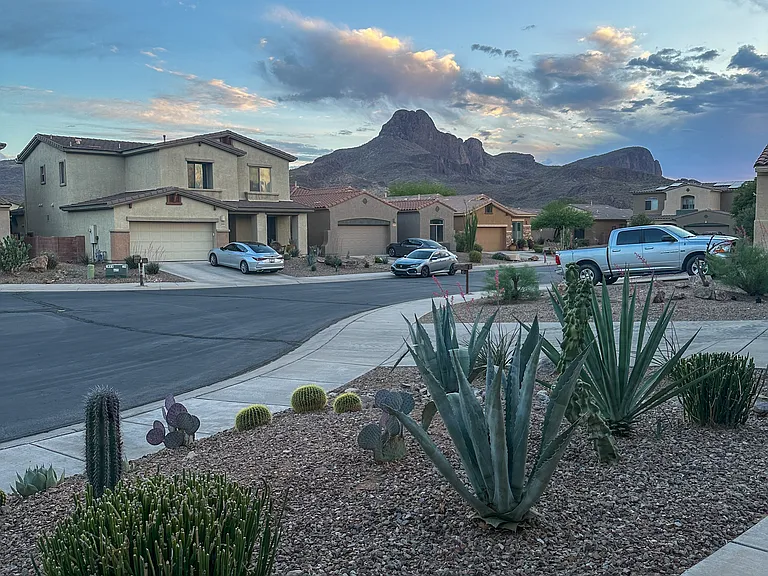 Mountain view from the front yard.