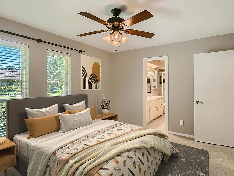 Bedroom 4. This image shows a virtually furnished space. Bedrooms come unfurnished.