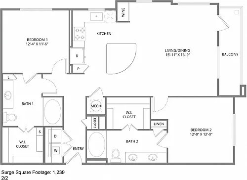 Floor plan B3