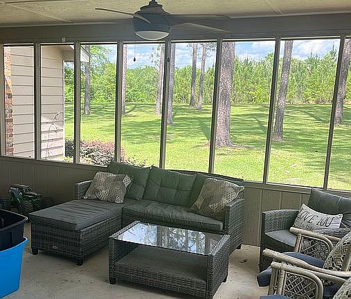 Screened in front porch