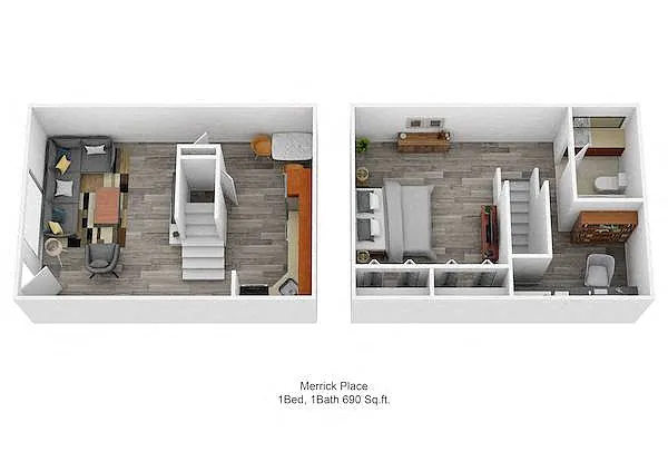 Floor plan The Blue Grass Townhome
