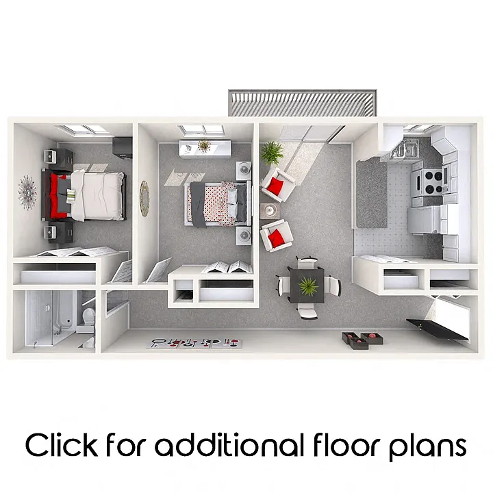 Floor plan Two Bedroom for 2 people (rate per person)
