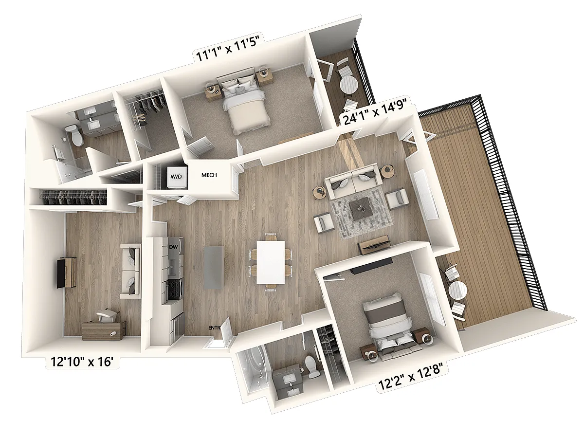 Floor plan B2D