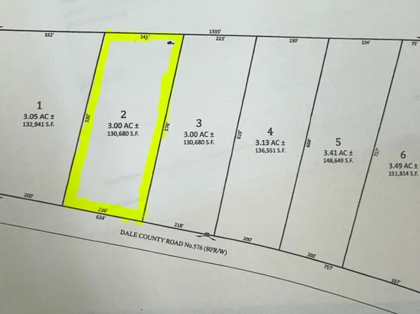 LOT 2 County Rd S #576, Headland, AL 36345