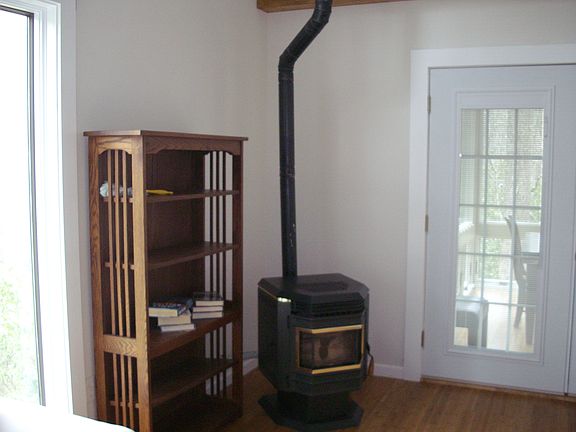 Living Area, Pellet Stove