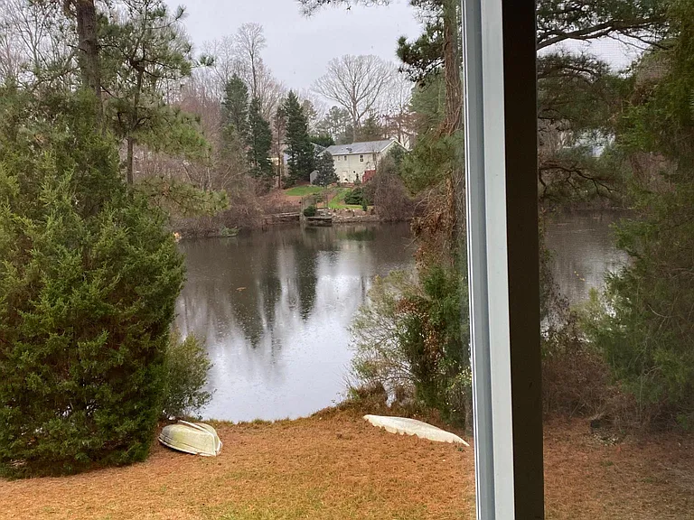 Pond view from deck.
