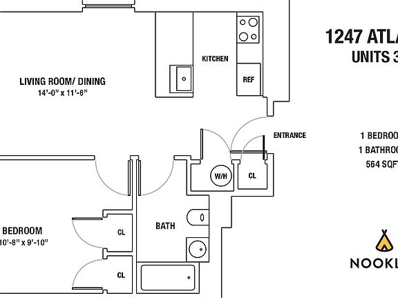 2nd image of 1247 Atlantic Ave #501