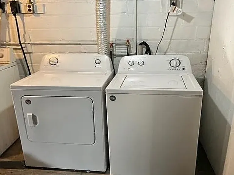 Tenant washer dryer located in basement