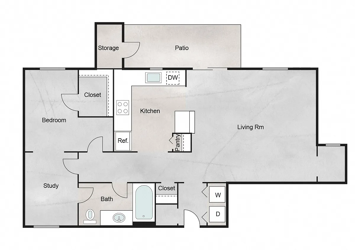 Floor plan Kensington (Plan G)