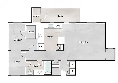 Floor plan Kensington (Plan G)