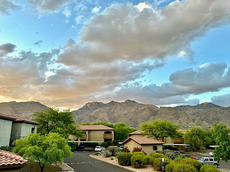 VIEW - Glorious view of Catalina Mtns from covered private veranda