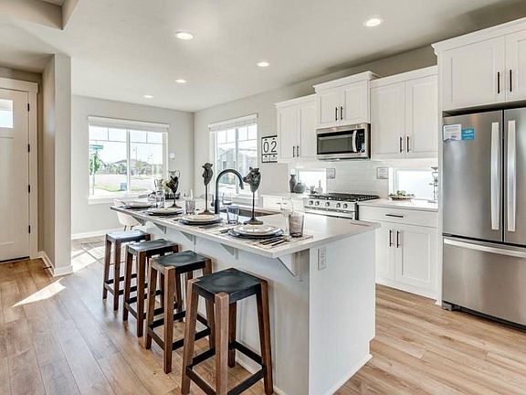 Staged Kitchen. Representative only. Home is not rented furnished. Finishes may vary slightly.