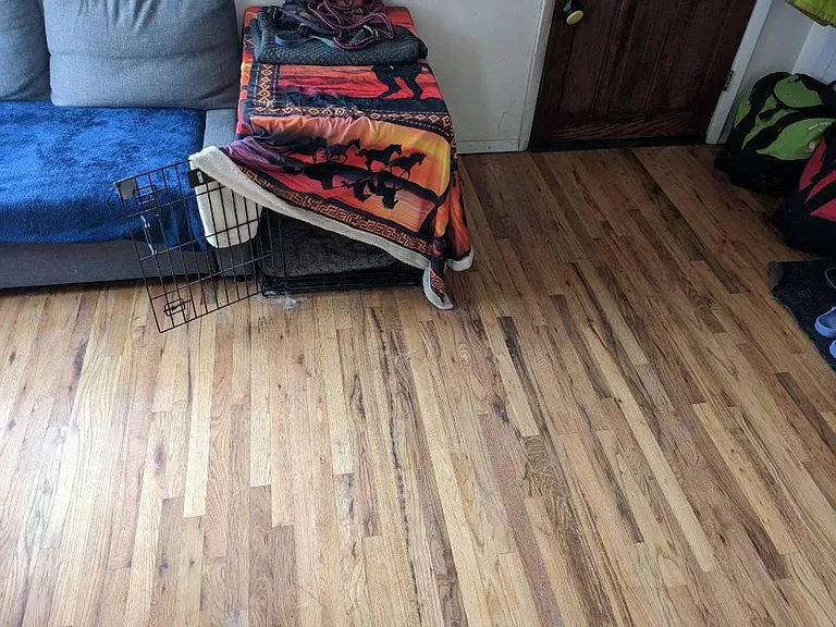 Wood floors throughout