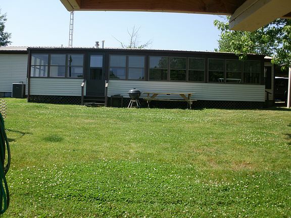 Front view facing lake