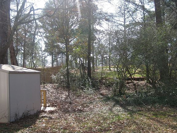 shed and backyard view