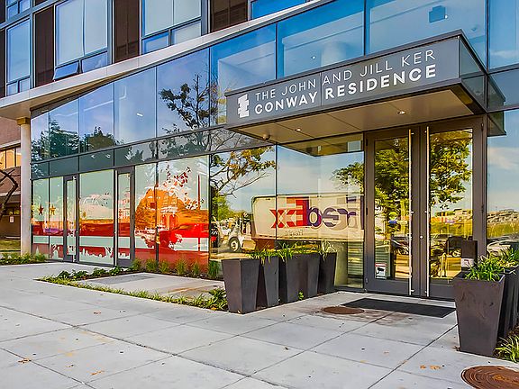 Leasing office entrance
