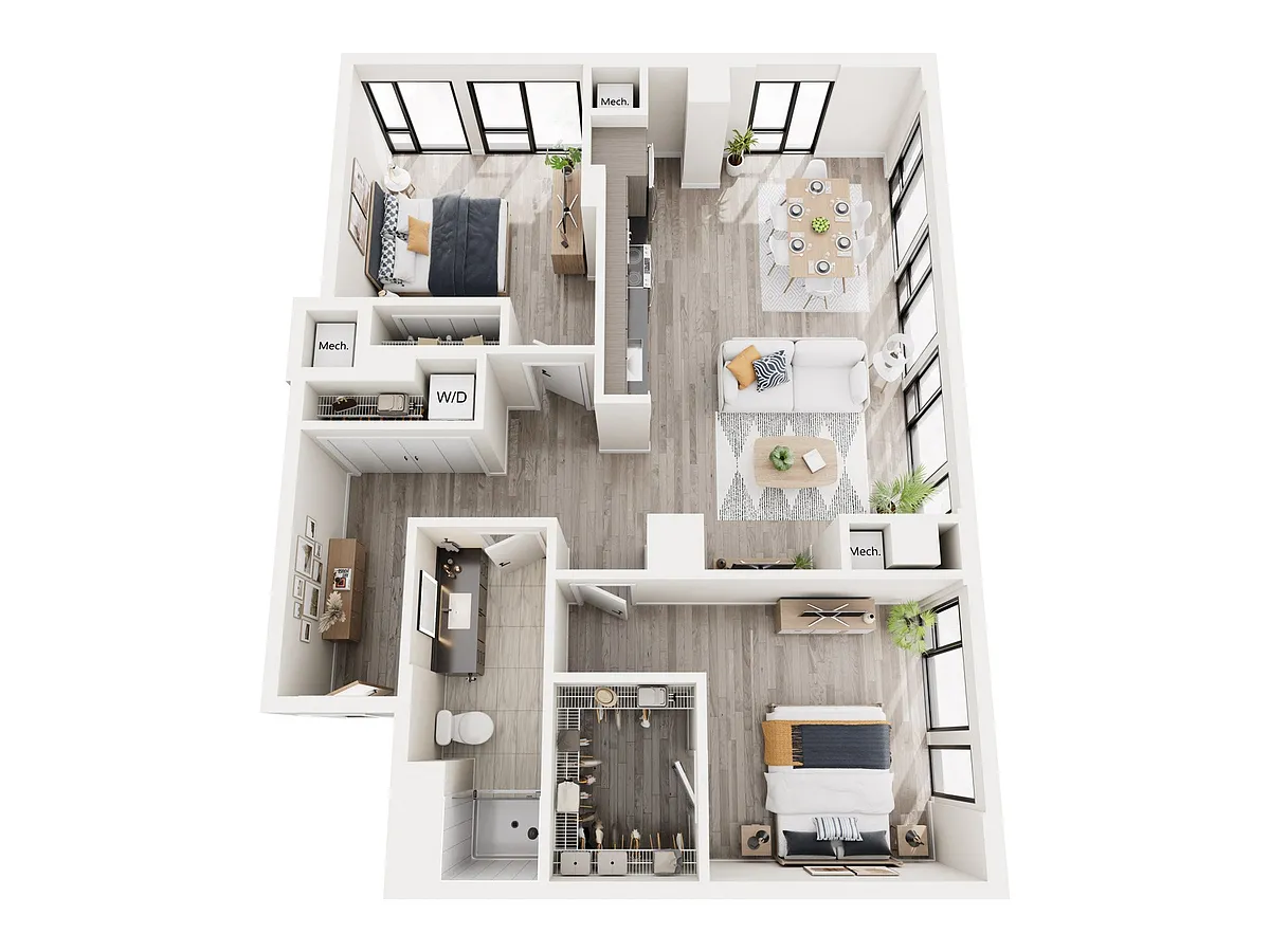Floor plan 2J1