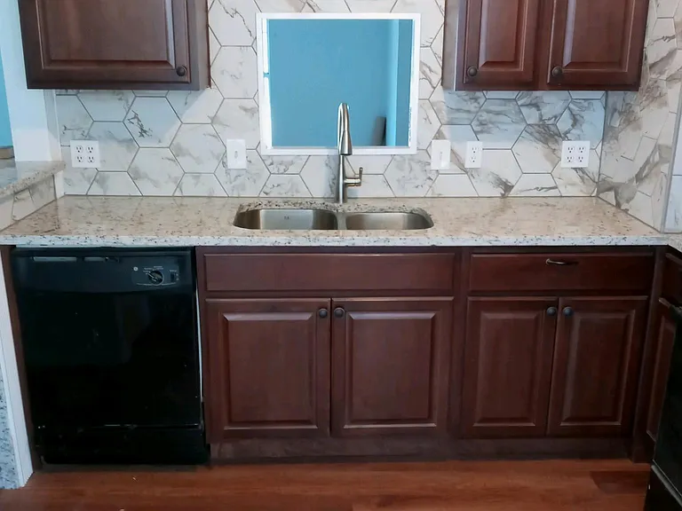 kitchen looking from dining room