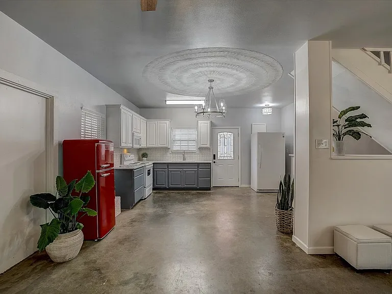 Kitchen and living area