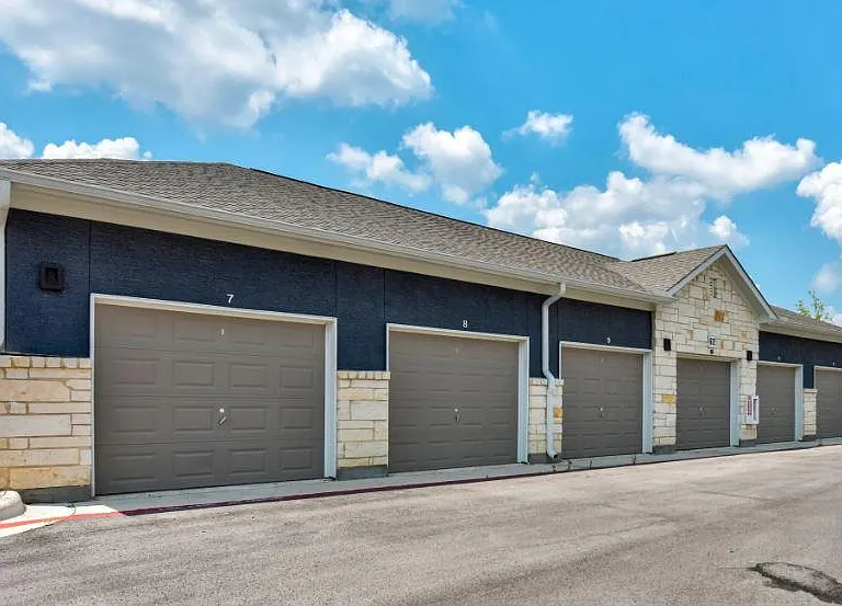Optional, private garages