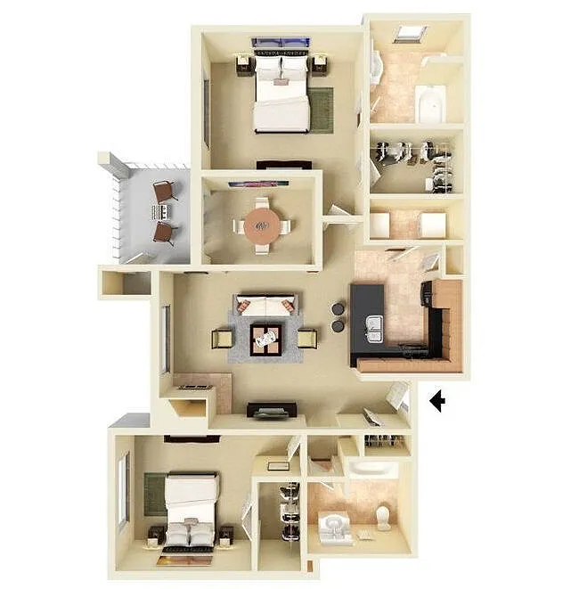 Floor plan B2R