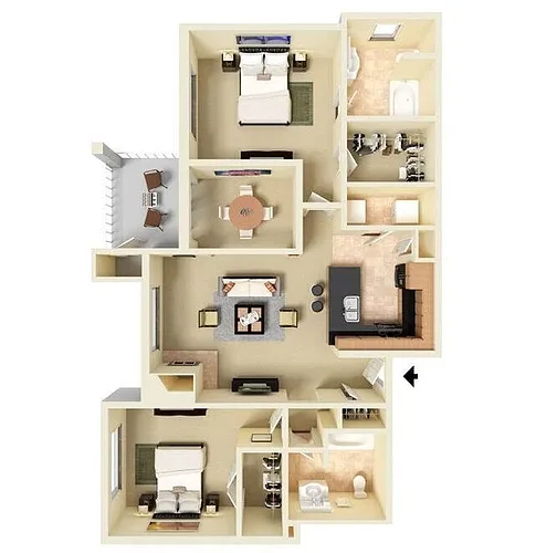 Floor plan B2R