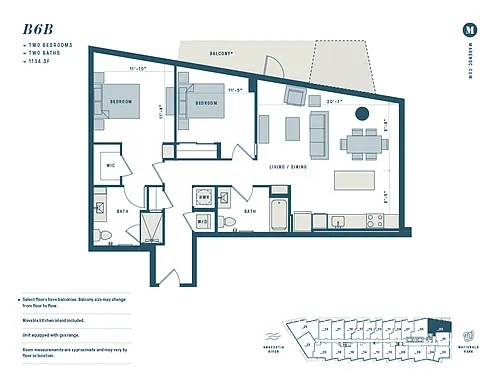 Floor plan B6B