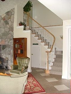Stairs to recreation Room
