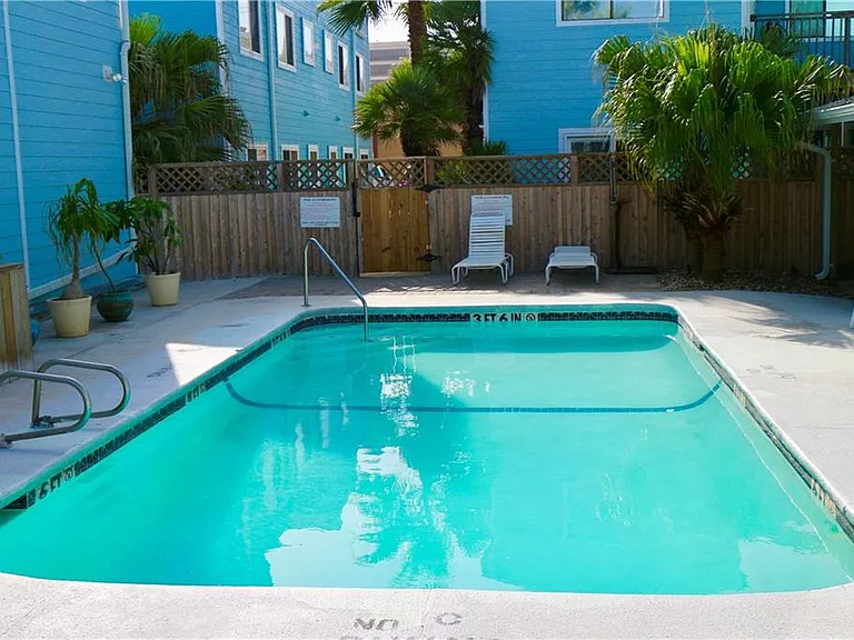 Community pool usually quite