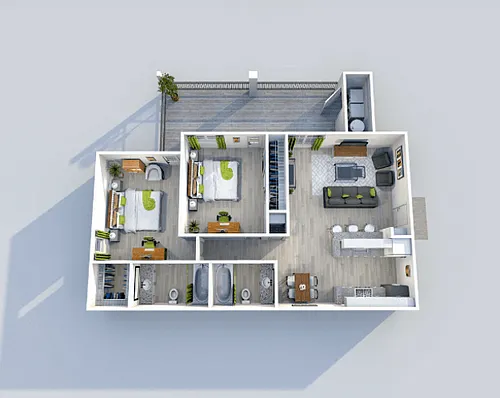 Floor plan The 870
