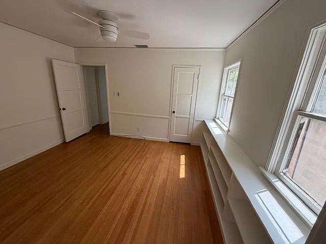 Bedroom #2 with closet and built ins.