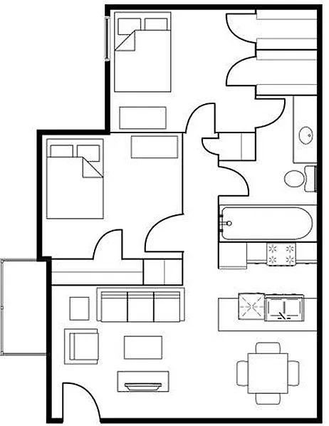 Floor plan B3