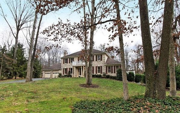 Large lot backs to woods