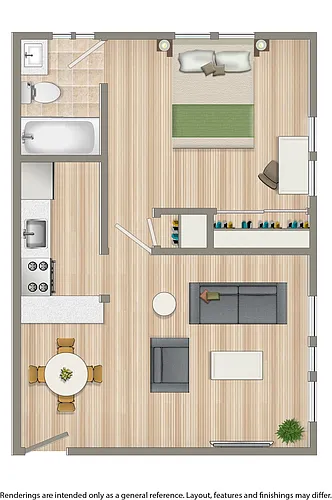 Floor plan 1 Bedroom
